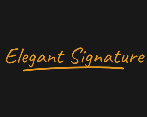 Gold Chalk Signature  logo design