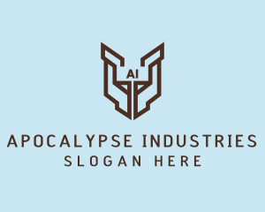 Generic Industrial Modern Shield logo design