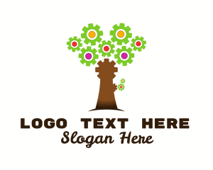 Industrial Cogwheel Tree logo