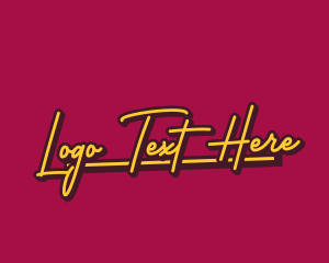 Retro Script Brand logo