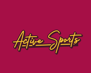 Retro Script Brand logo