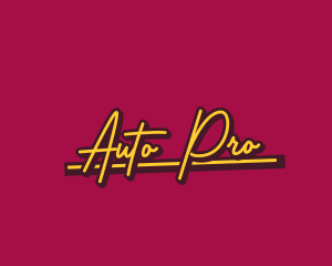 Retro Script Brand logo