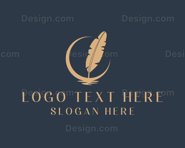 Moon Feather Quill Logo