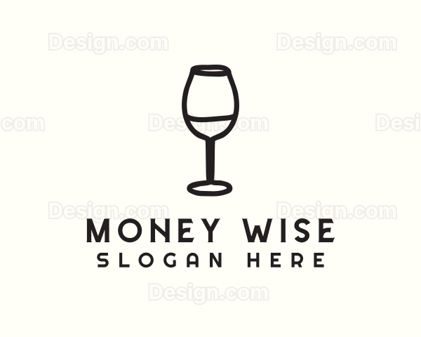 Wine Glass Drink Logo