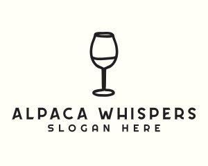 Wine Glass Drink logo design