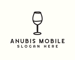 Wine Glass Drink logo design