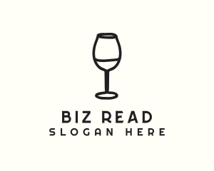 Wine Glass Drink logo design