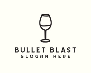 Wine Glass Drink logo design