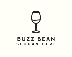 Wine Glass Drink logo design