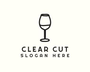 Wine Glass Drink logo design