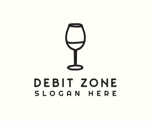 Wine Glass Drink logo design