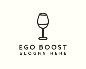 Wine Glass Drink logo design