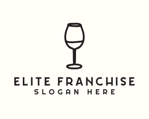 Wine Glass Drink logo design