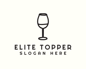 Wine Glass Drink logo design