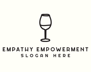 Wine Glass Drink logo design