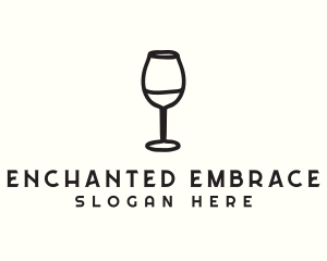 Wine Glass Drink logo design