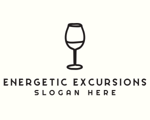 Wine Glass Drink logo design