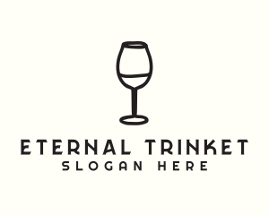 Wine Glass Drink logo design