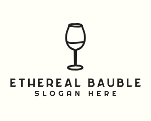 Wine Glass Drink logo design