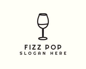 Wine Glass Drink logo design