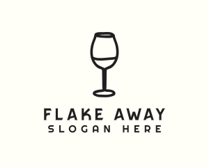 Wine Glass Drink logo design