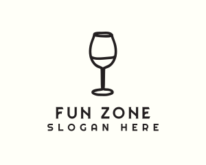 Wine Glass Drink logo design