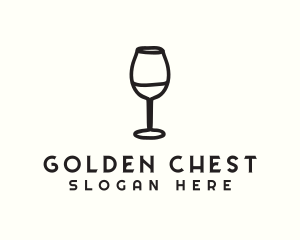 Wine Glass Drink logo design