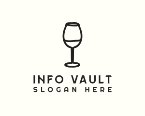 Wine Glass Drink logo design