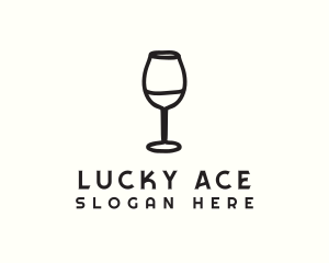 Wine Glass Drink logo design