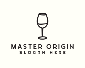 Wine Glass Drink logo design