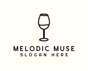 Wine Glass Drink logo design