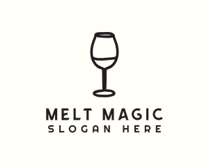 Wine Glass Drink logo design