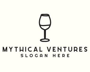 Wine Glass Drink logo design