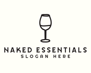 Wine Glass Drink logo design