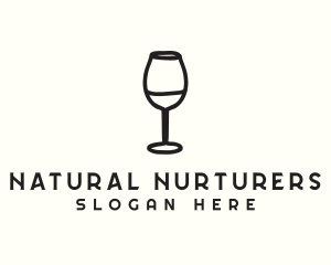 Wine Glass Drink logo design