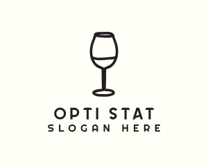 Wine Glass Drink logo design