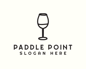 Wine Glass Drink logo design