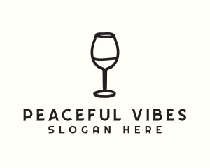 Wine Glass Drink logo design