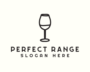 Wine Glass Drink logo design