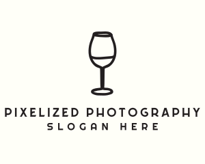 Wine Glass Drink logo design