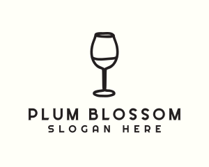 Wine Glass Drink logo design