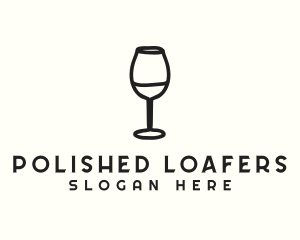 Wine Glass Drink logo design