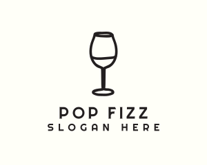 Wine Glass Drink logo design