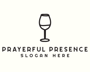 Wine Glass Drink logo design