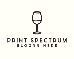 Wine Glass Drink logo design