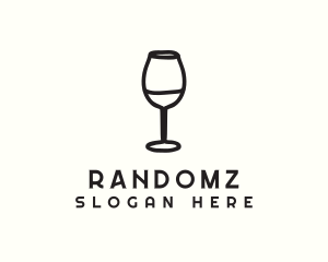 Wine Glass Drink logo design