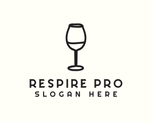 Wine Glass Drink logo design