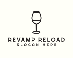 Wine Glass Drink logo design