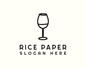 Wine Glass Drink logo design