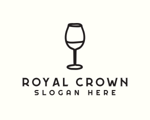 Wine Glass Drink logo design